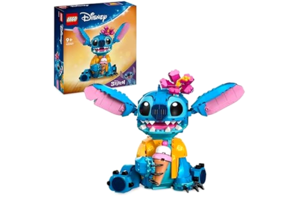 LEGO  | Disney Stitch Byggleksak för barn med glasstrut, Byggset med en minifigur som blir en rolig presentidé för flickor, pojkar och alla som älskar succéfilmen Lilo och Stitch 43249
