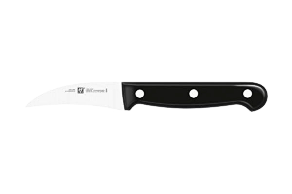Zwilling ZWILLING Skalningskniv, Bladlängd: 7 cm, Böjd blad, speciellt rostfritt stål/plasthandtag, Twin Chef, Silver/Svart, 7 x 5 x 5 cm