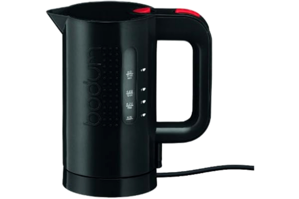 Bodum  Bistro elektrisk vattenkokare (automatisk avstängning, 2 200 watt, 0,5 liter) svart