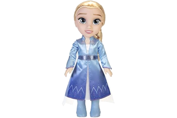 Disney Frozen Disney Prinsessor | 38 cm Elsa Frost-docka | Officiell Disney-licens | Mon Amie Prinsessa-kollektion | Med resklänning och tillbehör | Magisk present | Perfekt för barn från 3 år