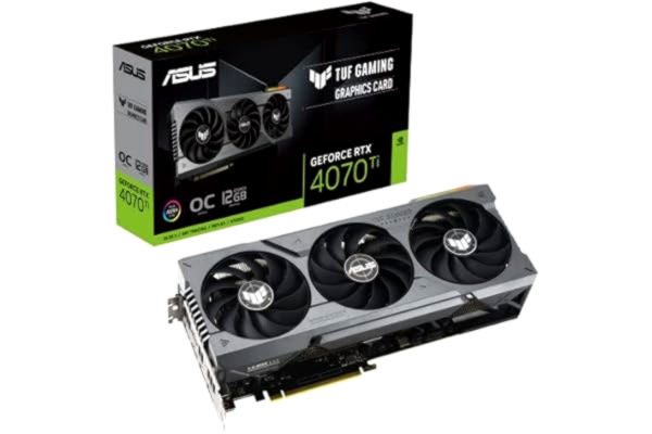 Asus ASUS TUF Gaming GeForce RTX 4070 Ti - OC Edition - grafikkort - GeForce RTX 4070 Ti - 12 GB GDDR6X - PCIe 4.0 - 2 x HDMI, 3 x DisplayPort