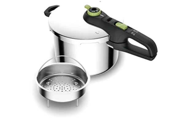 Tefal  Secure Trendy trykkoker inkl. dampkurv, 6 liter