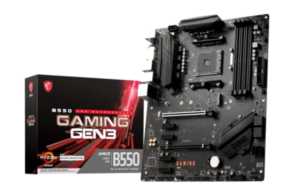 MSI msi B550 GAMING GEN3 7B86-050R Moderkort, Svart, 30.5 x 24.4 x 3.5 cm