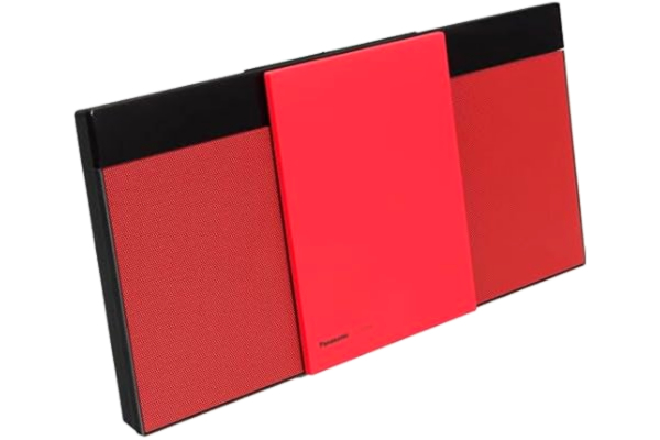 Panasonic  SC-HC304EG-R designstereo med digital DAB+ (Bluetooth, FM, CD, Micro – med 20 watt RMS) röd