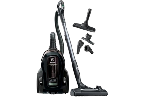 Electrolux  Påslös Dammsugare Pure C9 PC91-GREEN, 7-Stegs filtreringssystem, Dammsugare utan påse, Gjord av 60% återvunnen plast, Inkl. Munstycke för golv, 3-i-1 Munstycke, 650W, 12m räckvidd, Svart