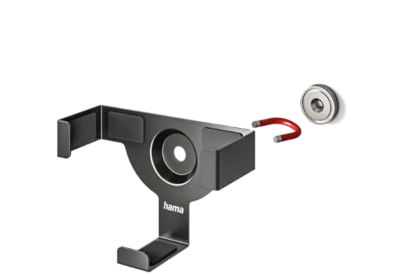 Hama  Väggfäste för Apple TV HD (4:e generationen) / 4K (1:a/2:a / 3:e generationen) Magnetisk (för montering av Apple TV-låda på vägg eller TV med Fischer väggpluggar och VESA-skruvar), svart