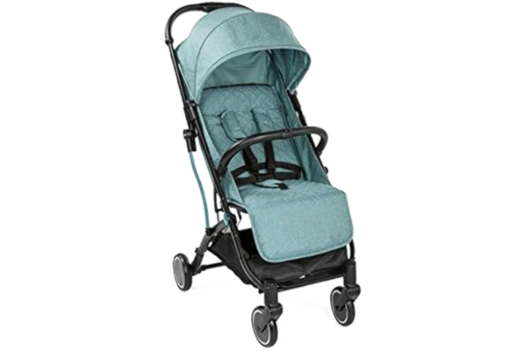 Chicco  Trolley Me Poussette Canne Bébé Ultra Légère, Compacte, Pliable et Inclinable de la Naissance à 15 kg, avec Système Trolley, Housse de Pluie Incluse, et CapoteExtensible - Emerald