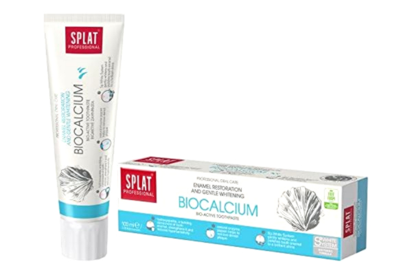 Splat Professional SPLAT PROFESSIONAL Biokalciumtandkräm för en starkare tandemalj – tandkräm för att skydda mot tandköttssjukdomar och för rengöring av plack – fluoridfri – 100 ml förpackning