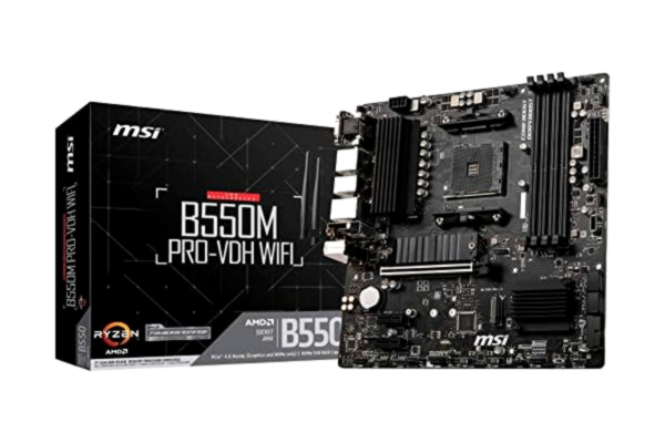 MSI  B550M PRO-VDH WIFI Emolevy - AMD B550 - AMD AM4 socket - DDR4 RAM - Micro-ATX
