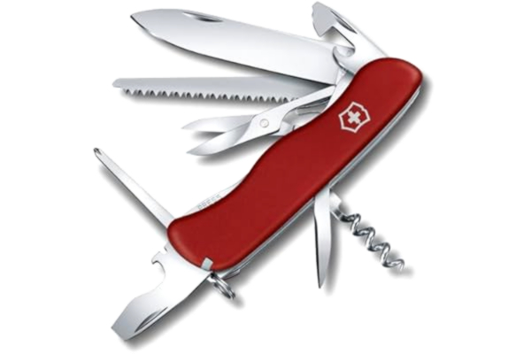 Victorinox , Schweizer Taschenmesser, Outrider, Multitool, 14 Funktionen, Klinge, gross, Dosenöffner, Schraubendreher 3 mm, Feststellklinge