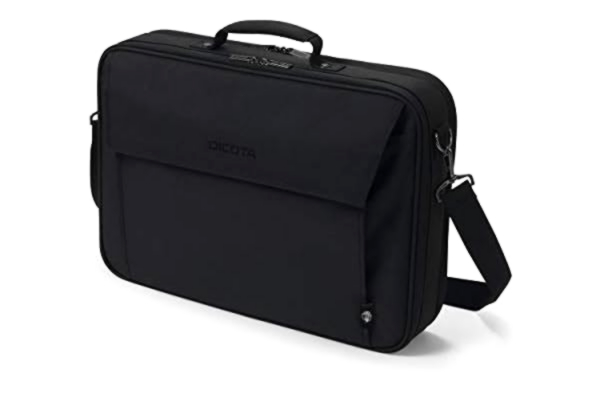 Dicota DICOTA Eco Multi Plus BASE för 14-15,6-tumsenheter - Laptopväska med skyddande vaddering och dokumentfack, svart