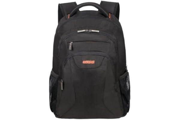 American Tourister  på jobbet - 17,3 tums bärbar dator ryggsäck, 52 cm, 34 l, svart/orange (svart/orange)