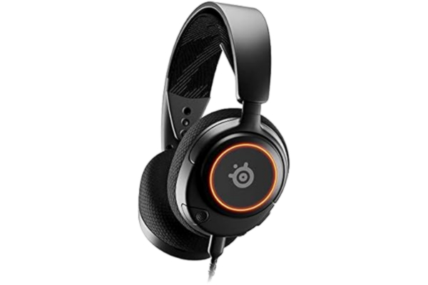 SteelSeries  Arctis Nova 3 gamingheadset för flera system – Hi-fi-druvrutiner – 360° spatialt ljud – Öronkåpor med AirWeave Memory Foam – Ultralättvikt – ClearCast Gen 2-mick – PC, PS5, PS4, Switch