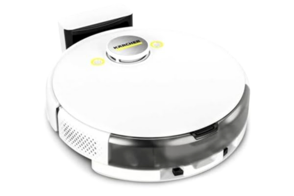 Kärcher  RCV 5 robotdammsugare med torkfunktion, appkontroll, LiDAR lasernavigering, dubbel laser och AI, kartläggning, rums- och hinderdetektering, 5000 Pa, 120 min drifttid, för hårda golv och mattor