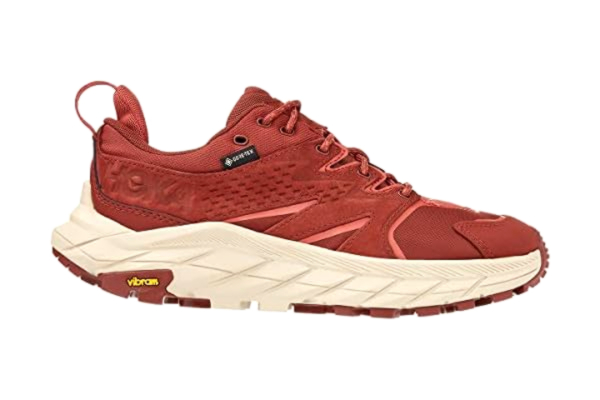 Hoka  One Anacapa Low GTX vandringsskor för kvinnor, Körsbär mahogany het sås, 38 EU