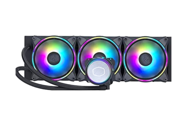 Cooler Master  MasterLiquid ML360 Illusion CPU-Vätskekylare - AIO Vattenkylningssystem, 3:e Gen. Pump, 3 x 120mm ARGB Halo-Fläktar, 360mm Radiator, ARGB-controller ingår - AMD- och Intel-kompatibel