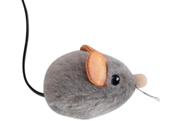 Petstages  Squeak Squeak Mouse - Kattleksak - Av plysch - Kattmynta