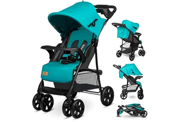 Lionelo  klapvogn Emma Plus klapvogn turkisgrå