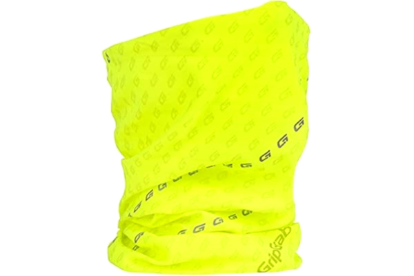 GripGrab  cykelhalsduk neon gul cykling slinga halsduk halsvärmare tubhalsduk multifunktionell duk reflekterande