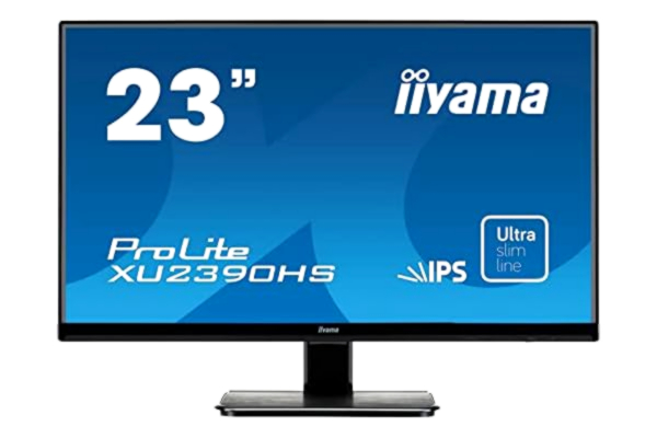 Iiyama iiyama XU2390HS-B1 23 Inch AH-IPS LCD with Slim Bezel, 4ms, Full HD 1920x1080, 250 cd/m² Brightness, 1x HDMI,1 x DisplayPort, 1 x VGA, 2 x 2W Speakers