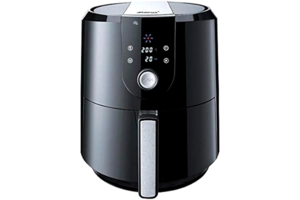 Steba  Varmluftsfritös med 5,2 liter volym, non-stick belagd friteringskorg, varmhållningsfunktion, 7 automatiska program, 1 800 watt, svart, HF 5 000 XL