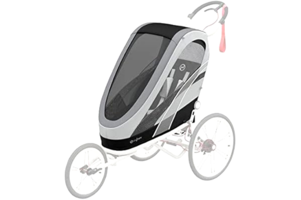 Cybex  Remorque Multisport ZENO, De 6 mois à 4 ans env., Max. 111 cm et 22 kg, Unité de Siège pour Poussette Multisport, Gris (Medal Grey)