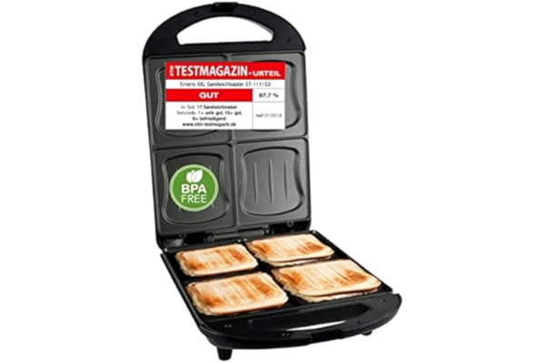 Emerio Voileipägrilli 4 voileivälle XXL