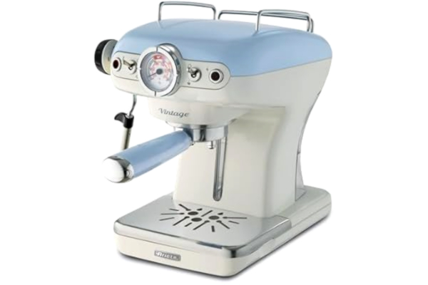 Ariete  00M138915AR0 Espressomaskin vintage med mjölkmunstycke, 900 W, Blå, Vit, 23 x 28 x 31 cm 1st