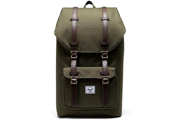 Herschel  Supply Herschel Herschel Little America rugzak rugzak, Klimop Groen/Chicory Koffie, Classic 25.0L, Little America Laptop Rugzak