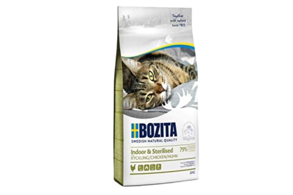 Bozita BOZITA Inomhus och steriliserad kyckling – torrfoder för vuxna, huvudsakligen inomhuslevande katter, 10 kg