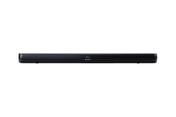 Sharp SHARP HT-SB147 2.0 Slim Soundbar – 150 W kraftfullt ljud, trådlös Bluetooth-streaming, HDMI ARC, optisk och AUX-ingång, väggmonterbar, enkel plug-and-play-installation, filmer och musik – svart