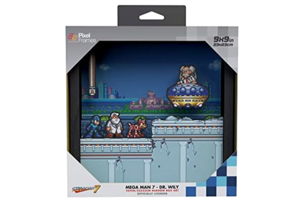 Pixel Frames  Megaman 7: Dr. Wily (23x23cm) Shadow Box Art (Not Machine Specific)
