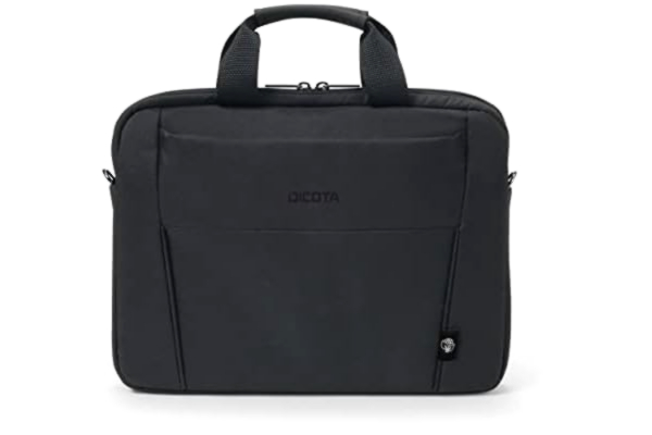 Dicota DICOTA Eco Slim Case BASE för 15-15,6-tumsenheter - funktionell laptopväska med skyddsvaddering, svart