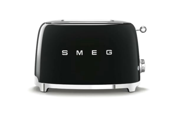 SMEG  TSF01BLEU, Brödrost 2 skivor 50's Style, Black