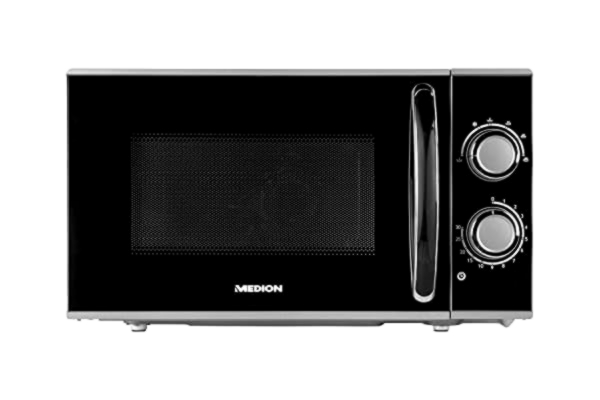 Medion MEDION MD 15644 Countertop Solo microwave 17 L 700 W Black, Stainless steel