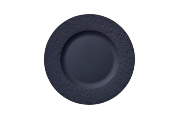 Villeroy & Boch  Manufacture Rock Tallrik, Porslin, 22 cm, Svart
