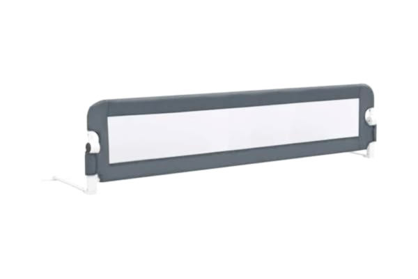 vidaXL  Sängskena för Barn Sängskydd Säkerhetsskena Polyesterskena Säkerhetsskydd Polyesterskydd Barnskydd Sänghäst Sovsäkerhet Grå Polyester