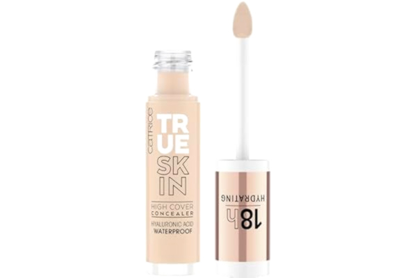 Catrice  True Skin High Cover Concealer, nr 010, naken, anti-pick, fuktgivande, naturlig, för torr hud, vegansk, oljefri, vattentät, utan alkohol, 1-pack (4,5 ml)
