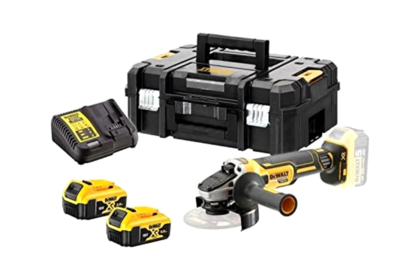 Dewalt DEWALT DCG405P2-QW 18V XR Kolborstfri Vinkelslip 125mm med 2 X 5Ah Batterier