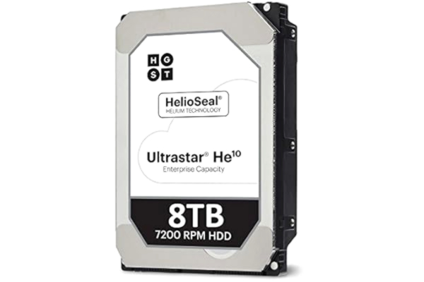 WD HGST Ultrastar He10 8.000 GB SAS harde schijven (3,5 inch, 8.000 GB, 7.200 rpm)