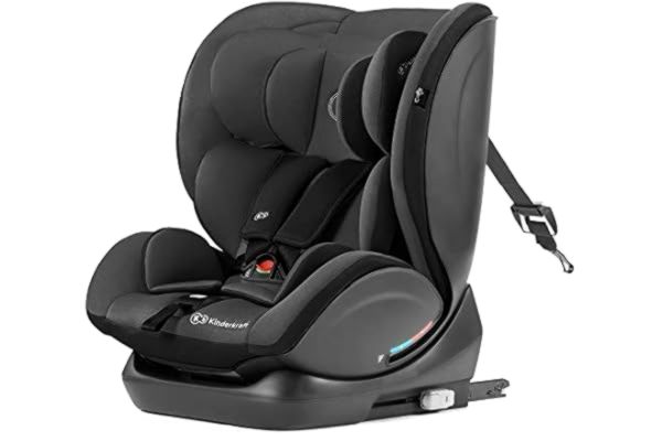 KinderKraft Kinderkraft Car Seat MYWAY, Booster Child Seat, with Isofix, Rearward and Forward Facing, Reclining, for Toddlers, Infant, Group 0+/1/2/3, 0-36 Kg, Up to 12 Years, Safety Certificate Intertek, Black