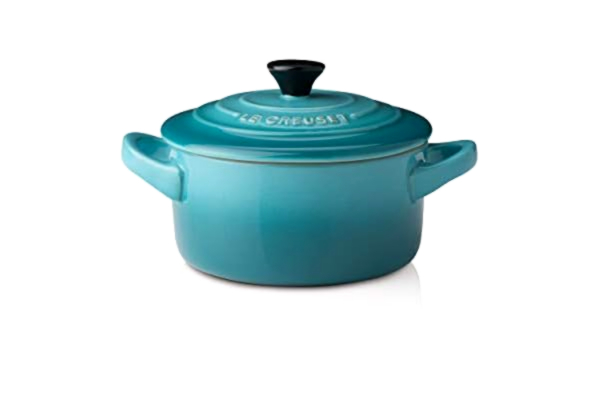 Le Creuset  Stoneware Petite Round Casserole, 0.25 L, Teal, 71901101700100
