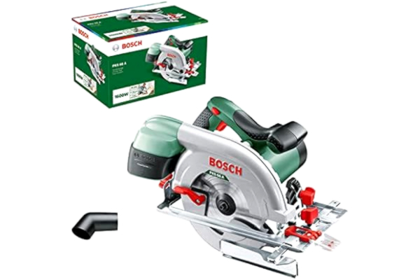 Bosch  cirkelsåg PKS 66 A (1 600 watt, sågklinga nominell Ø 190 mm, i kartong)