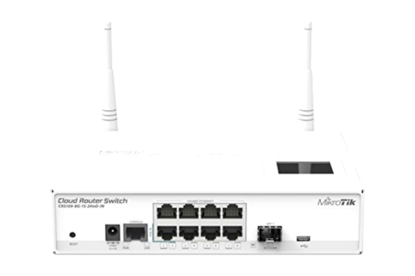 MikroTik  CRS109 – 8 g-1s-2hnd-in, biały