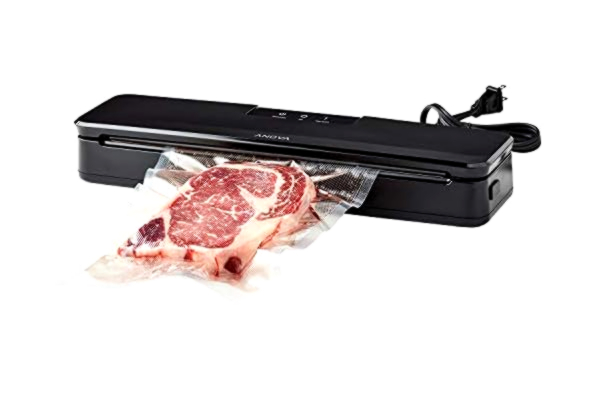 Anova  ANVS01-EU00, Precision Vacuum Sealer, Vokuumizer, inklusive typ C-kontakt för EU-användning, 10 stycken per förpackning, svart