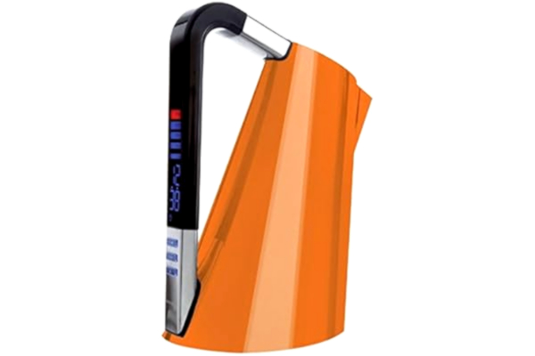 Casa Bugatti BUGATTI, Vera, Bouilloire Électrique avec Réglage de la Température et Minuteur, Capacité 1,75 Litres, 2400 W, Acier Inoxydable, Couleur Orange