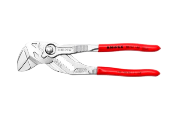 Knipex KNIPEX Tångnyckel Tång- och skruvnyckel i ett verktyg förkromad med plastöverdrag 180 mm, 86 03 180