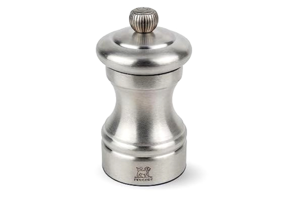 Peugeot  33040 Bistro Chef saltkvarn, rostfritt stål, silver, 5 x 5 x 10 cm