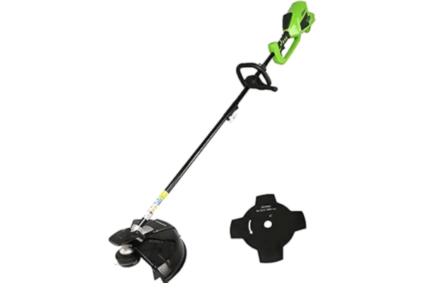 Greenworks  Cordless Grass Trimmer 40V 40cm without Battery & Charger, 2mm Thread/25cm Brush Cutter Blade, Adjustable Handle, Powerful Brushless Motor GD40BC