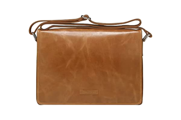 dbramante1928  – Marselisborg – laptopväska – portfölj i läder 14 tum – axelväska för män och kvinnor – laptopväska för affärer och arbete – dansk design – Golden Tan – (2:a gen)